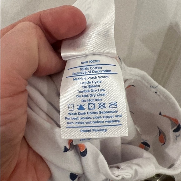 HALO SleepSack Toddler Sailboats White Blue Orange Size XL 18-24 Months - Picture 6 of 6